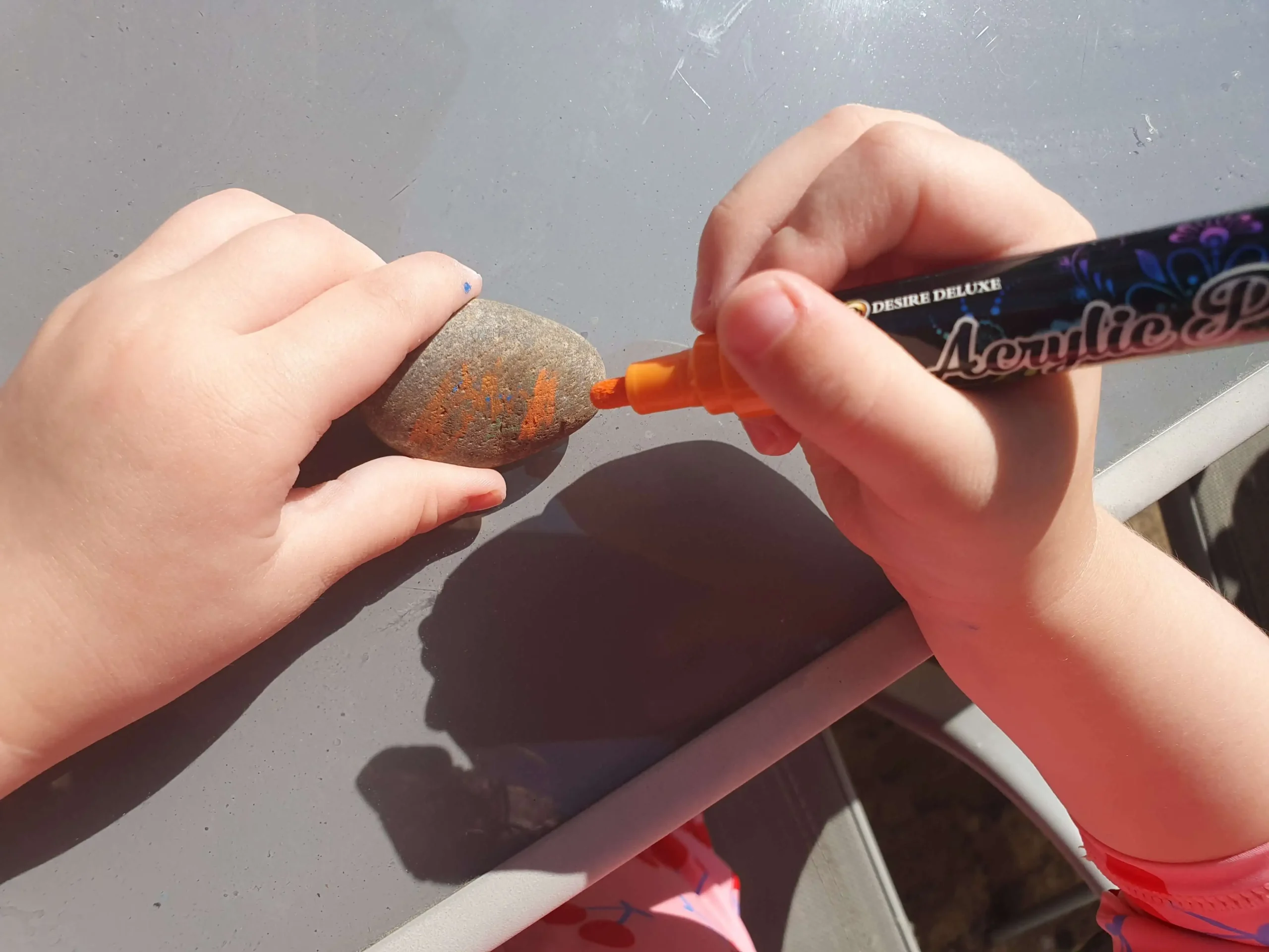 Ladybird Rock Painting